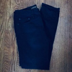 American Eagle Next Level Flex Skinny Black Sz 33